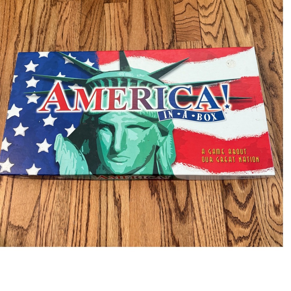 America In A Box Board Game Late for The Sky Production Company Complete